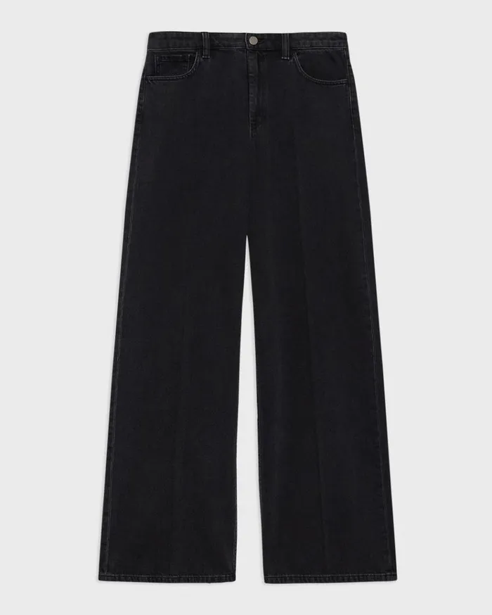 Theory StraightLeg 5Pocket Pant In Denim Washed Black Women Pants