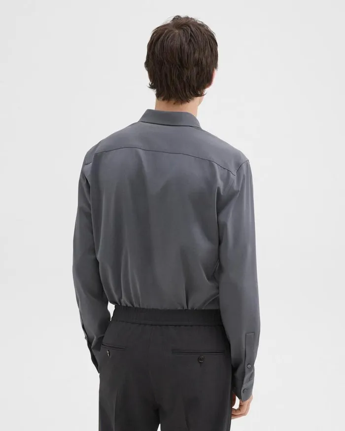 Theory Sylvain Shirt In Structure Knit Pestle Men Shirts Theory Sylvain Shirt In Structure Knit Pestle Men Shirts