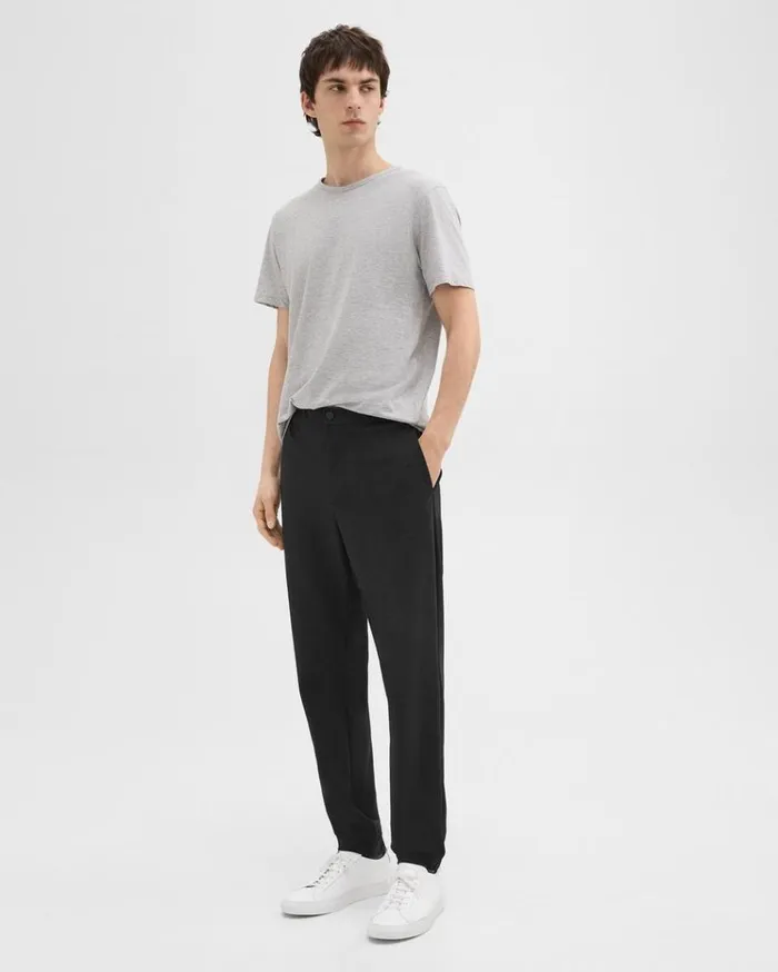 Theory Terrance Jogger In Precision Ponte Black Men Pants Theory Terrance Jogger In Precision Ponte Black Men Pants