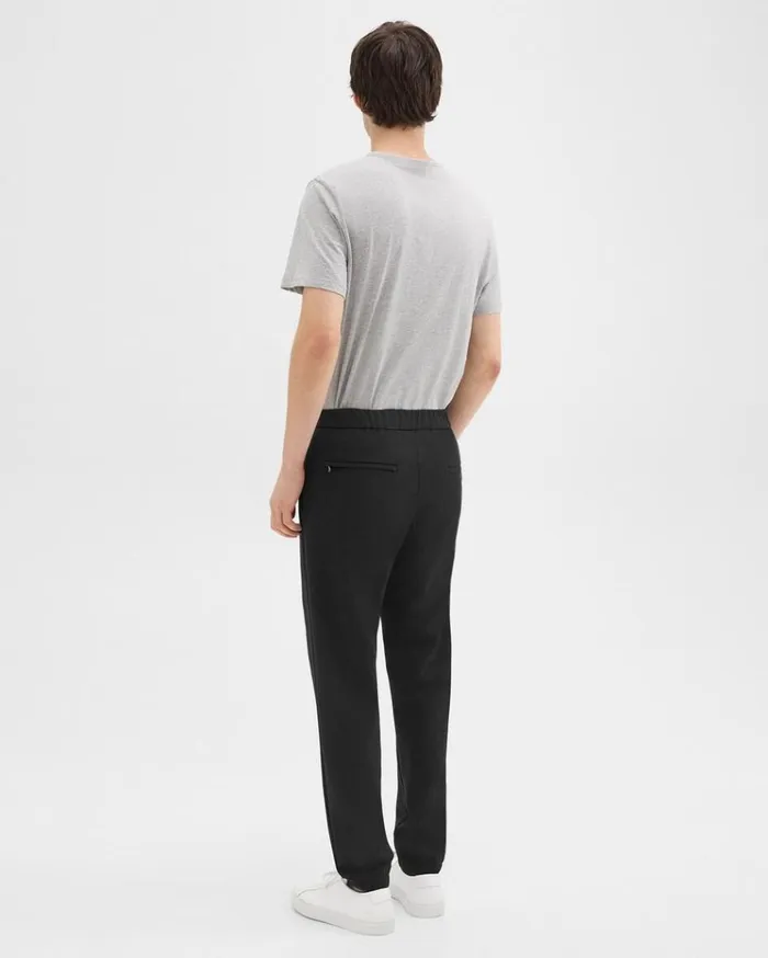 Theory Terrance Jogger In Precision Ponte Black Men Pants Theory Terrance Jogger In Precision Ponte Black Men Pants