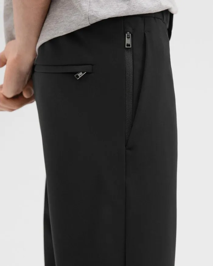 Theory Terrance Jogger In Precision Ponte Black Men Pants Theory Terrance Jogger In Precision Ponte Black Men Pants