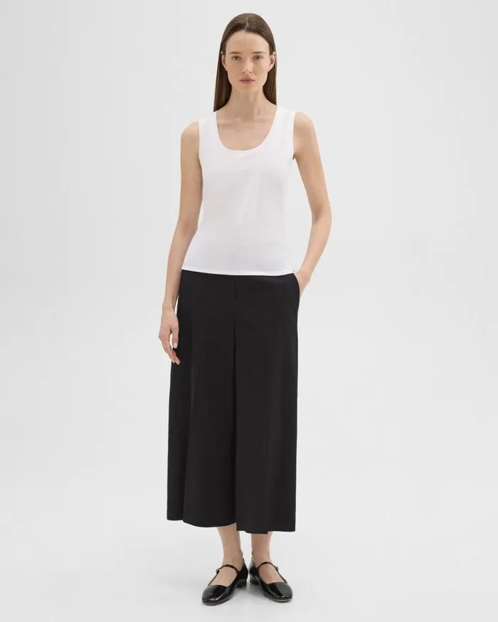 Theory Tiny Tank In Organic Cotton White Women TShirts Tank Tops Theory Tiny Tank In Organic Cotton White Women TShirts Tank Tops