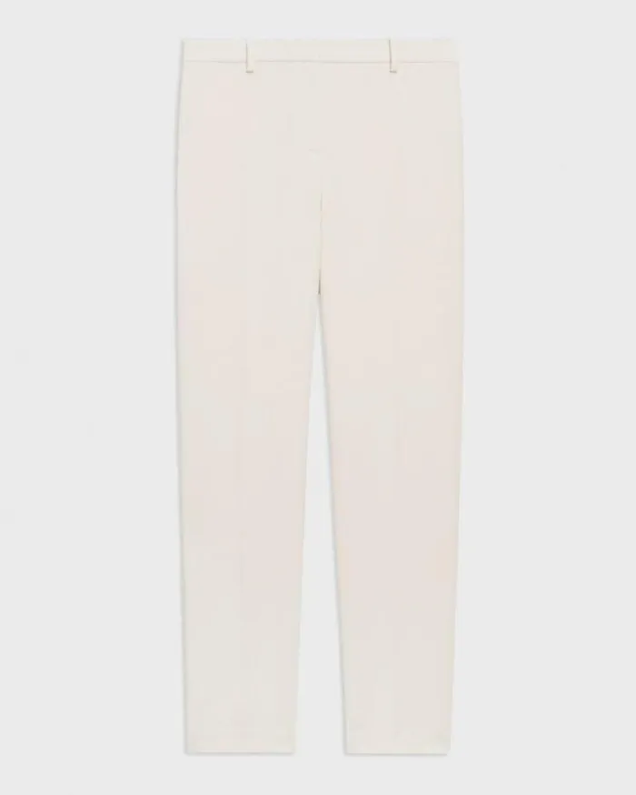 Theory Treeca Full Length Pant In Admiral Crepe Rice Women Pants