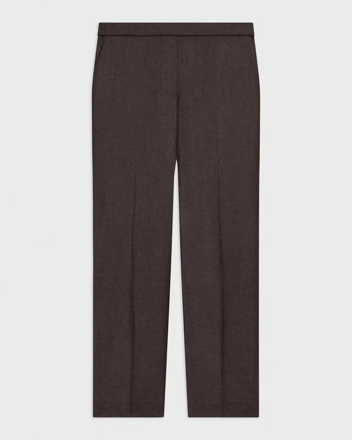 Theory Treeca PullOn Pant In Sleek Flannel Hickory Melange Women Pants