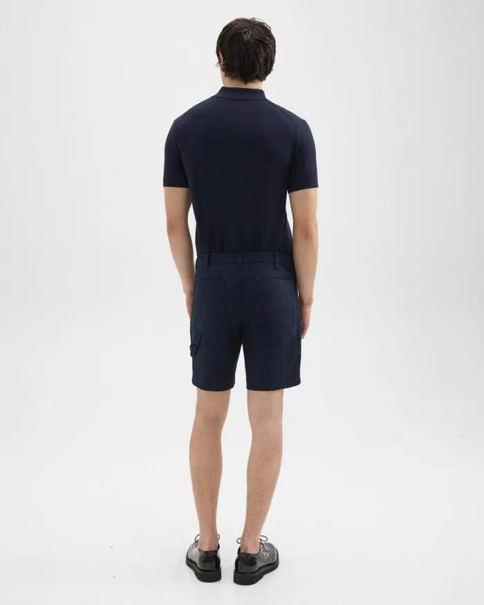 Theory Zaine 7034 Carpenter Short In Stretch Cotton Canvas Baltic Men Shorts Theory Zaine 7034 Carpenter Short In Stretch Cotton Canvas Baltic Men Shorts