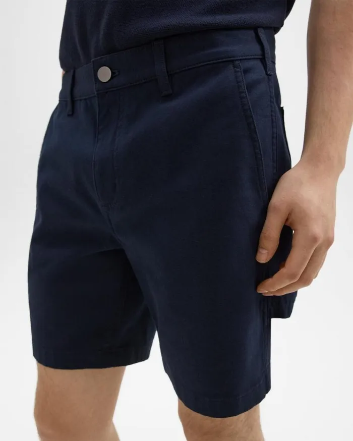 Theory Zaine 7034 Carpenter Short In Stretch Cotton Canvas Baltic Men Shorts Theory Zaine 7034 Carpenter Short In Stretch Cotton Canvas Baltic Men Shorts