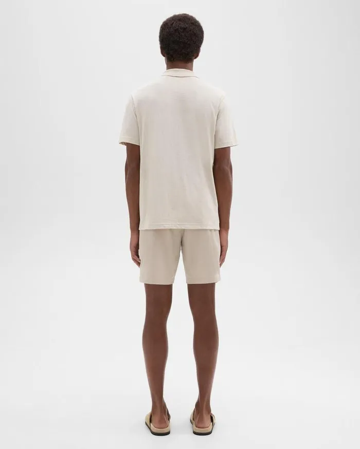 Theory Zaine 7 Short In Organic Cotton New Sand Men Shorts Theory Zaine 7 Short In Organic Cotton New Sand Men Shorts