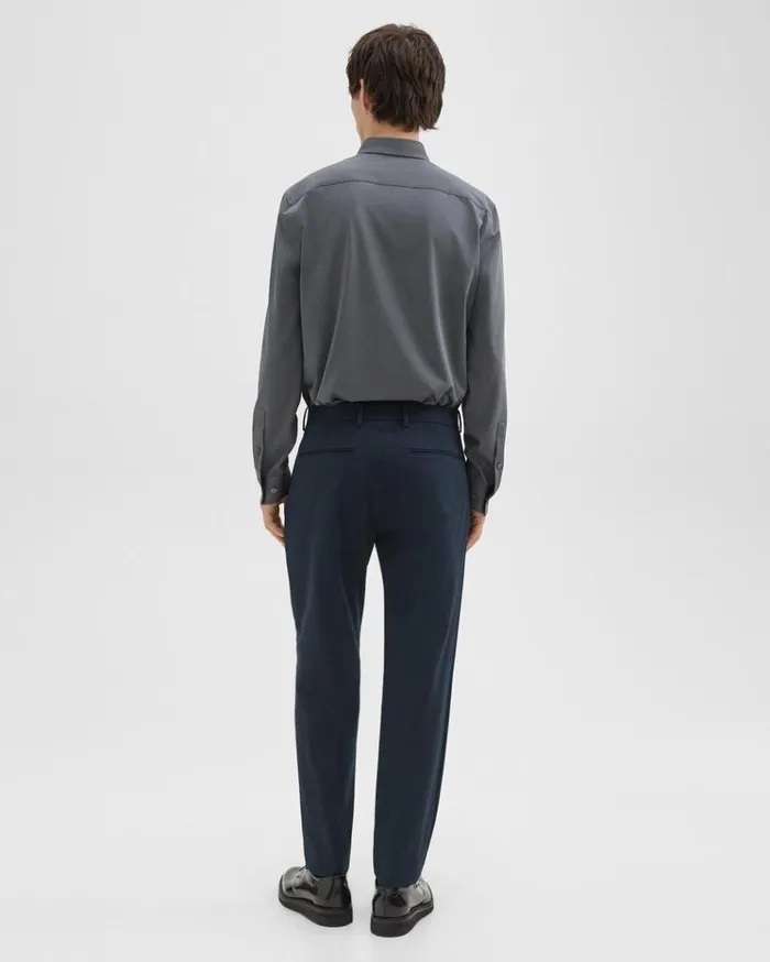 Theory Zaine Pant In Stretch Cotton Baltic Men Suits Theory Zaine Pant In Stretch Cotton Baltic Men Suits