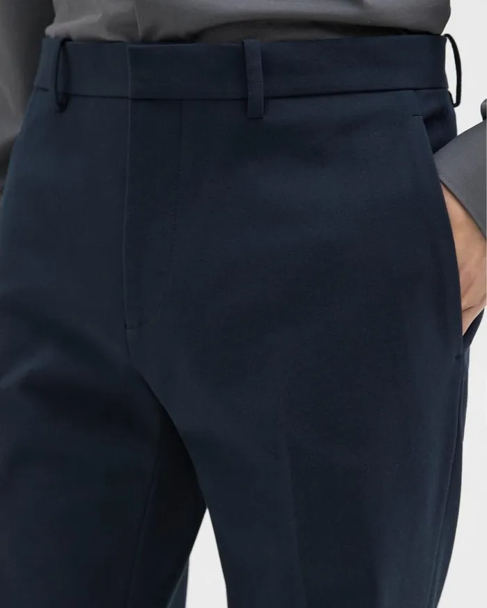 Theory Zaine Pant In Stretch Cotton Baltic Men Suits Theory Zaine Pant In Stretch Cotton Baltic Men Suits