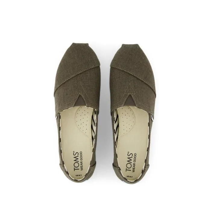 Toms Alpargatas Alpargata Heritage Canvas Canteen Green 8211 Women Toms Alpargatas Alpargata Heritage Canvas Canteen Green 8211 Women