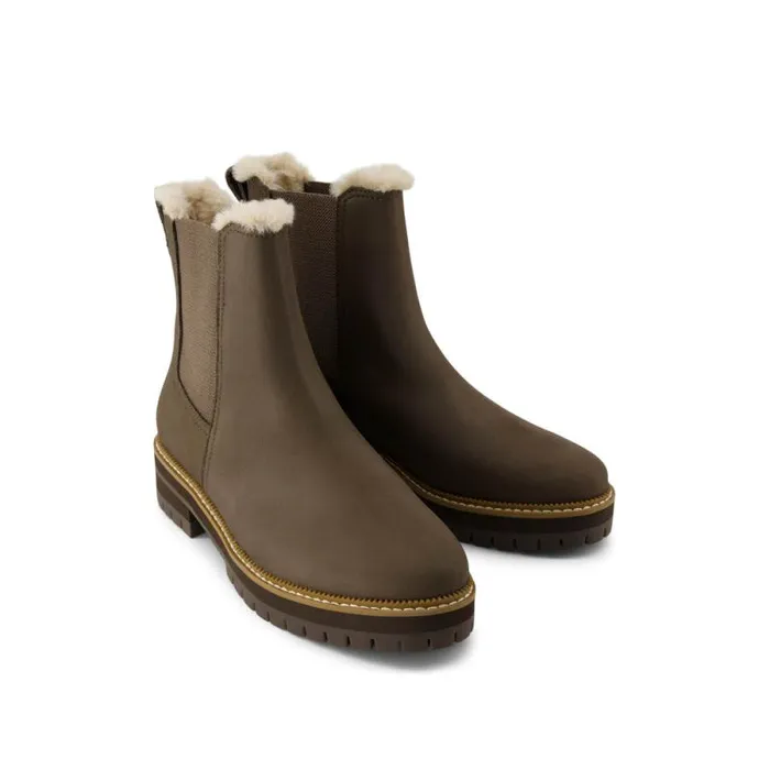 Toms Boots and Booties Bennet Boot Water Resistant Canteen Nubuck Leather Faux Fur 8211 Women Toms Boots and Booties Bennet Boot Water Resistant Canteen Nubuck Leather Faux Fur 8211 Women