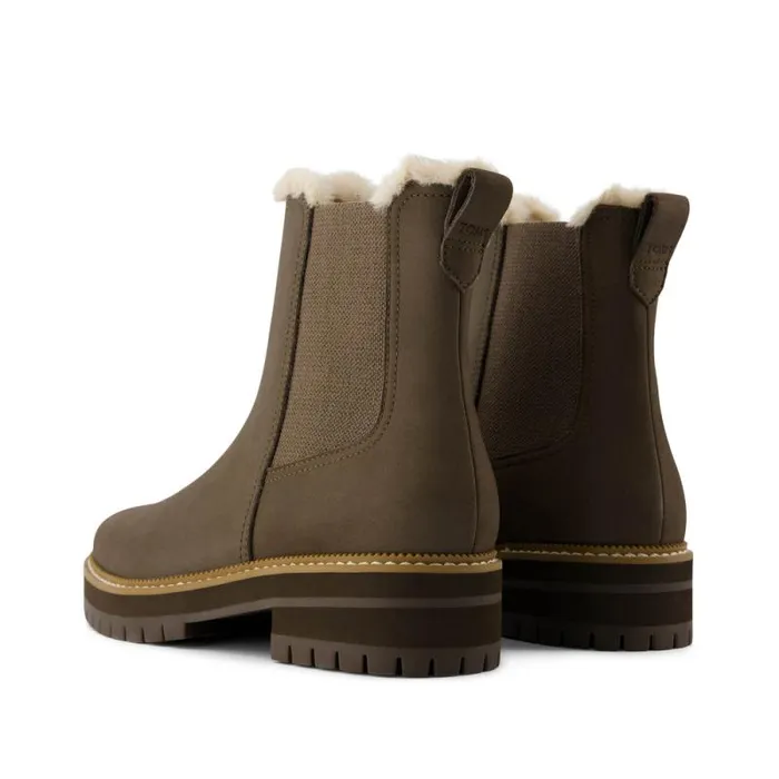 Toms Boots and Booties Bennet Boot Water Resistant Canteen Nubuck Leather Faux Fur 8211 Women Toms Boots and Booties Bennet Boot Water Resistant Canteen Nubuck Leather Faux Fur 8211 Women