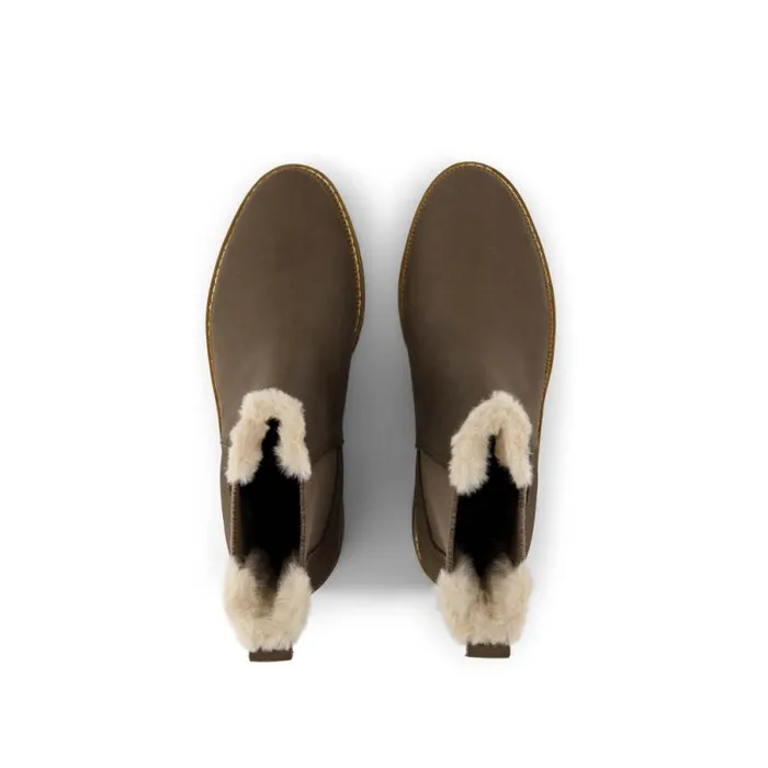 Toms Boots and Booties Bennet Boot Water Resistant Canteen Nubuck Leather Faux Fur 8211 Women Toms Boots and Booties Bennet Boot Water Resistant Canteen Nubuck Leather Faux Fur 8211 Women