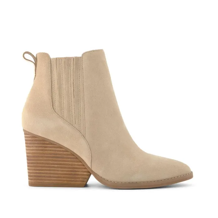 Toms Boots and Booties Noa Ankle Boot Natural Suede 8211 Women