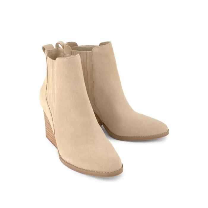 Toms Boots and Booties Noa Ankle Boot Natural Suede 8211 Women Toms Boots and Booties Noa Ankle Boot Natural Suede 8211 Women