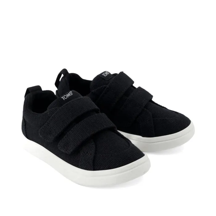 Toms Dress Casual Cruz Double Strap Toddler Sneaker Black Heritage Canvas 8211 Kids