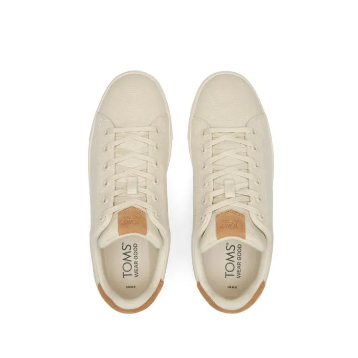 Toms Dress Casual TRVL LITE LaceUp Sneaker Cream Suede 8211 Men Toms Dress Casual TRVL LITE LaceUp Sneaker Cream Suede 8211 Men