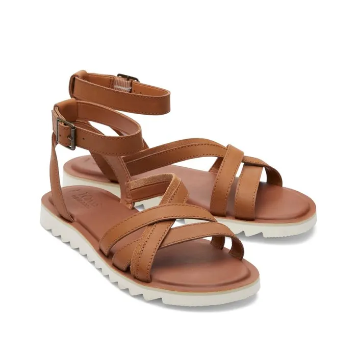 Toms Sandals Rory Sandal Tan Leather 8211 Women Toms Sandals Rory Sandal Tan Leather 8211 Women