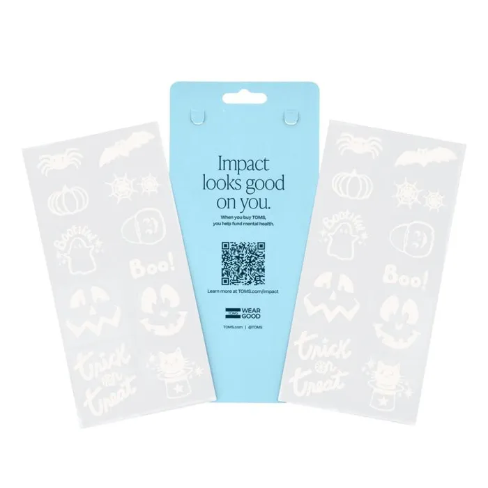 Toms Shoe Tattoos TOMS Shoe Tattoos 2 Pack Halloween Glow In The Dark White 8211 Gear Toms Shoe Tattoos TOMS Shoe Tattoos 2 Pack Halloween Glow In The Dark White 8211 Gear