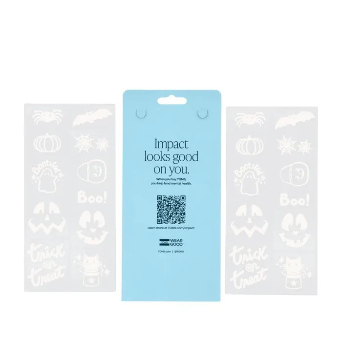 Toms Shoe Tattoos TOMS Shoe Tattoos 2 Pack Halloween Glow In The Dark White 8211 Gear Toms Shoe Tattoos TOMS Shoe Tattoos 2 Pack Halloween Glow In The Dark White 8211 Gear