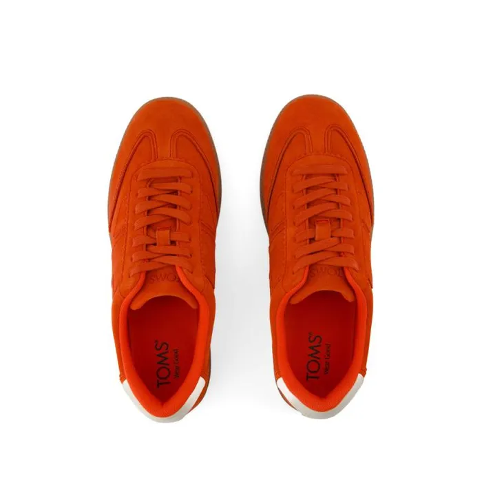 Toms Sneakers Collins Casual LaceUp Sneaker Flame Suede And Leather 8211 Women Toms Sneakers Collins Casual LaceUp Sneaker Flame Suede And Leather 8211 Women