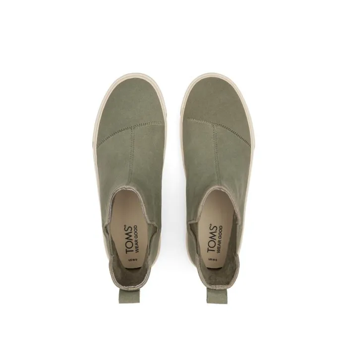 Toms Sneakers Fenix Platform Chelsea Sneaker Vetiver Grey Suede 8211 Women