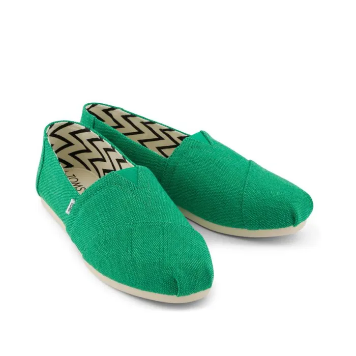 Toms TOMS Classics Alpargata Deep Mint Heritage Canvas 8211 Women Toms TOMS Classics Alpargata Deep Mint Heritage Canvas 8211 Women