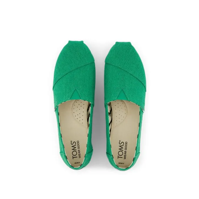 Toms TOMS Classics Alpargata Deep Mint Heritage Canvas 8211 Women Toms TOMS Classics Alpargata Deep Mint Heritage Canvas 8211 Women
