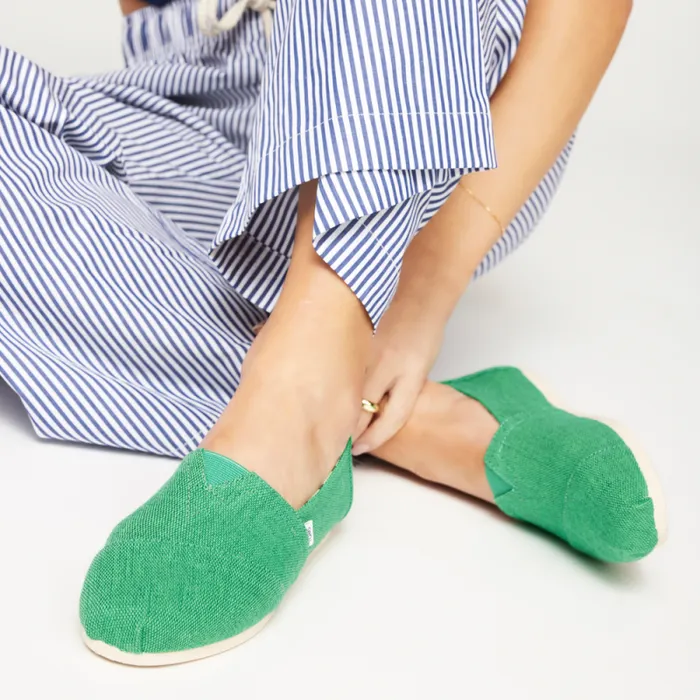 Toms TOMS Classics Alpargata Deep Mint Heritage Canvas 8211 Women Toms TOMS Classics Alpargata Deep Mint Heritage Canvas 8211 Women