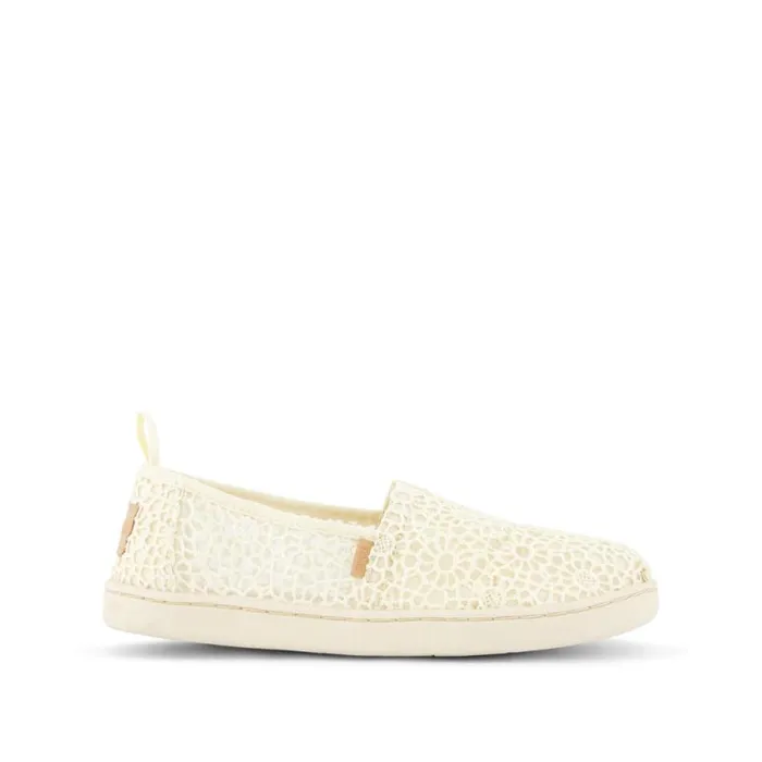 Toms TOMS Classics Alpargata Kids Shoe Moroccan Crochet Natural 8211 KidsWomen Toms TOMS Classics Alpargata Kids Shoe Moroccan Crochet Natural 8211 KidsWomen