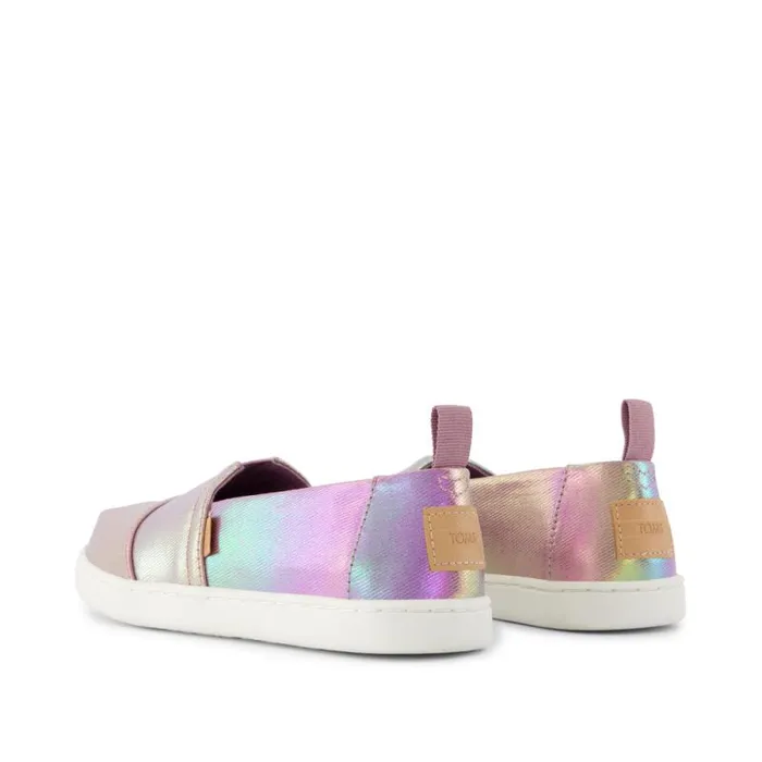 Toms TOMS Classics Alpargata Kids Shoe Purple Iridescent 8211 WomenKids Toms TOMS Classics Alpargata Kids Shoe Purple Iridescent 8211 WomenKids