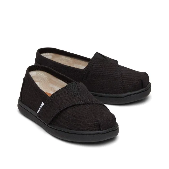 Toms TOMS Classics Alpargata Toddler Shoe Black Canvas 8211 WomenKids