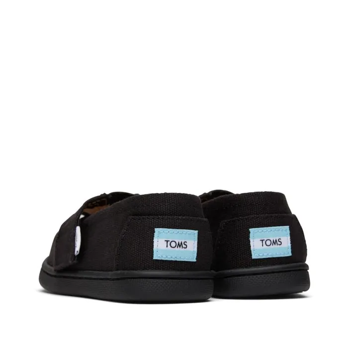 Toms TOMS Classics Alpargata Toddler Shoe Black Canvas 8211 WomenKids Toms TOMS Classics Alpargata Toddler Shoe Black Canvas 8211 WomenKids
