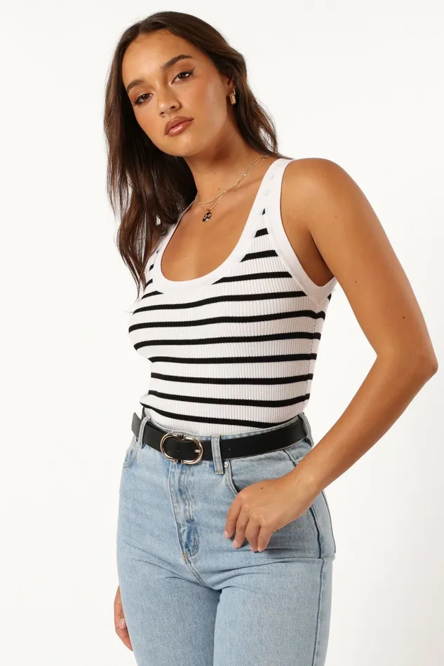 Tops Petal and Pup Women Kloe Top White Stripe