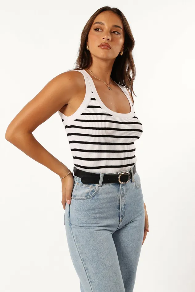 Tops Petal and Pup Women Kloe Top White Stripe