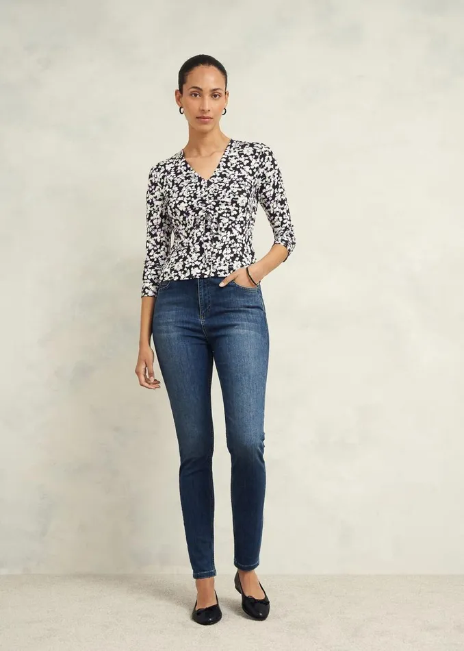 Tops Women HOBBS Simmy Printed Top Navy Multi