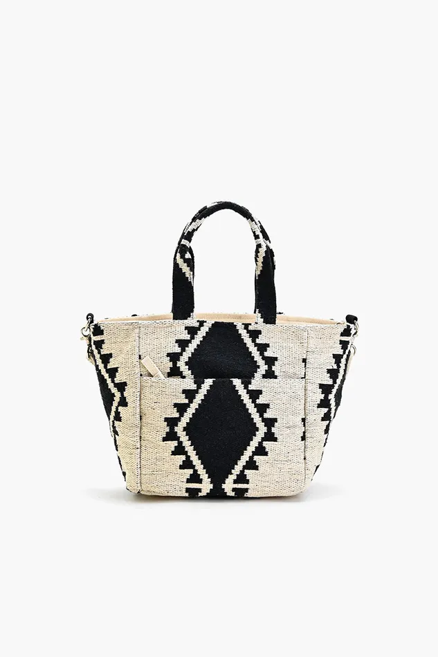 Totes Embellished Tote Mini with Adjustable Strap Natural Fringe America and Beyond Women