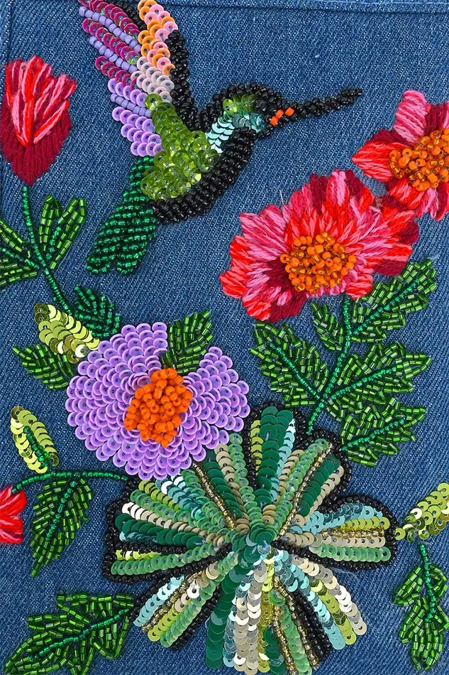 Totes Whispering Gardens Embellished Tote 8211 America and Beyond Women