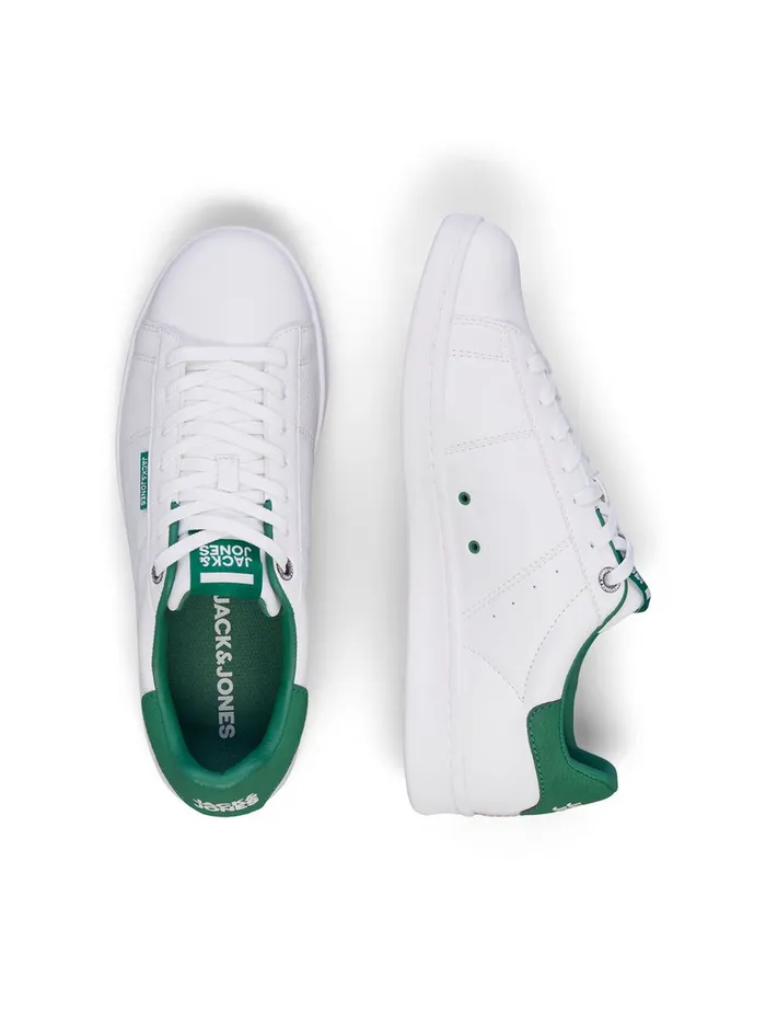 Trainers JACK and JONES Mens STREETSTYLE PU LEATHER SNEAKERS White Amazon Gift Ideas