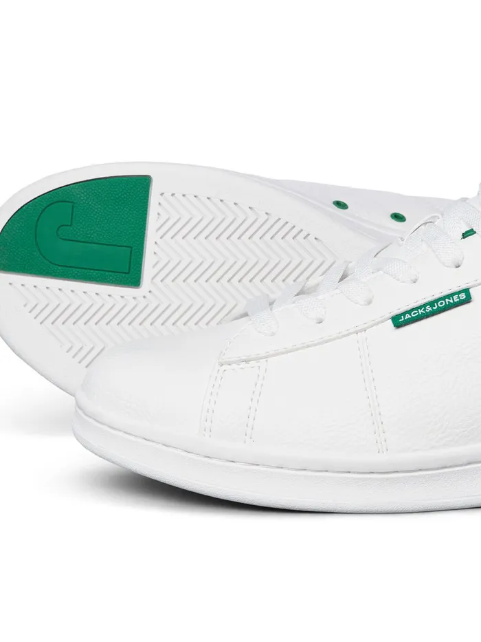 Trainers JACK and JONES Mens STREETSTYLE PU LEATHER SNEAKERS White Amazon Gift Ideas