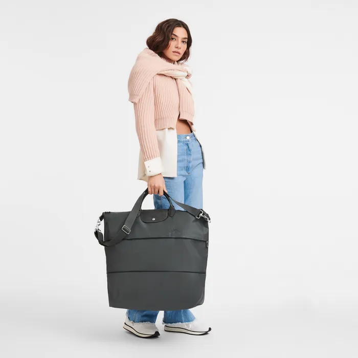 Travel bags Longchamp WomenMen Le Pliage Green Travel bag expandable Graphite