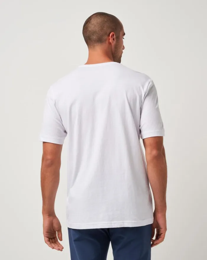 TravisMathew ATLANTA BRAVES STRIKE ONE TEE White Men Tees TravisMathew ATLANTA BRAVES STRIKE ONE TEE White Men Tees