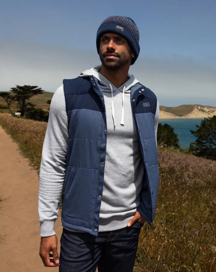 TravisMathew BUSINESS CLASS VEST Total Eclipse Men Vests