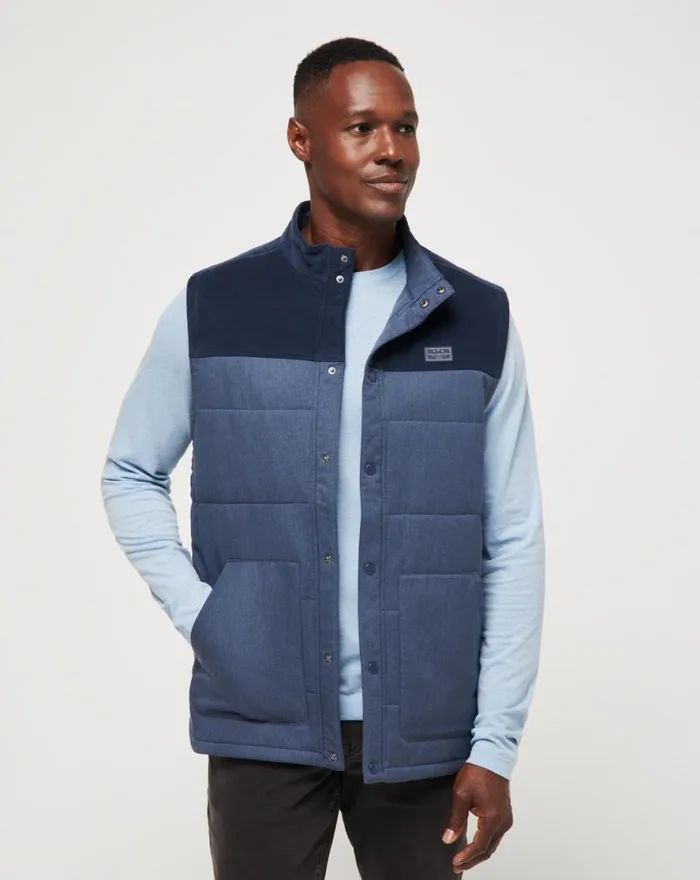 TravisMathew BUSINESS CLASS VEST Total Eclipse Men Vests