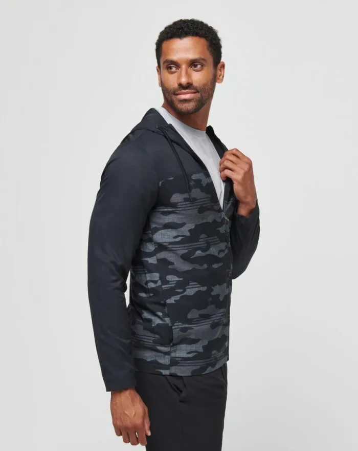 TravisMathew CAMO TECH HOODIE Black Men Hoodies and Sweatshirts TravisMathew CAMO TECH HOODIE Black Men Hoodies and Sweatshirts