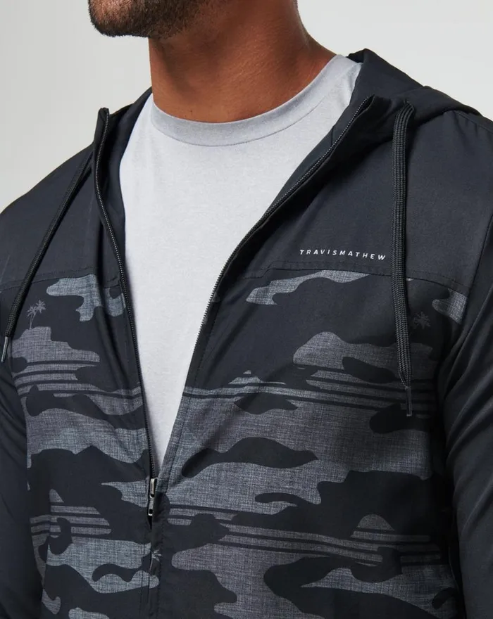 TravisMathew CAMO TECH HOODIE Black Men Hoodies and Sweatshirts TravisMathew CAMO TECH HOODIE Black Men Hoodies and Sweatshirts