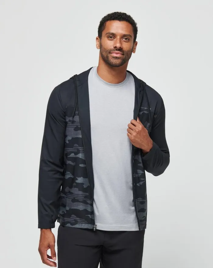 TravisMathew CAMO TECH HOODIE Black Men Hoodies and Sweatshirts TravisMathew CAMO TECH HOODIE Black Men Hoodies and Sweatshirts