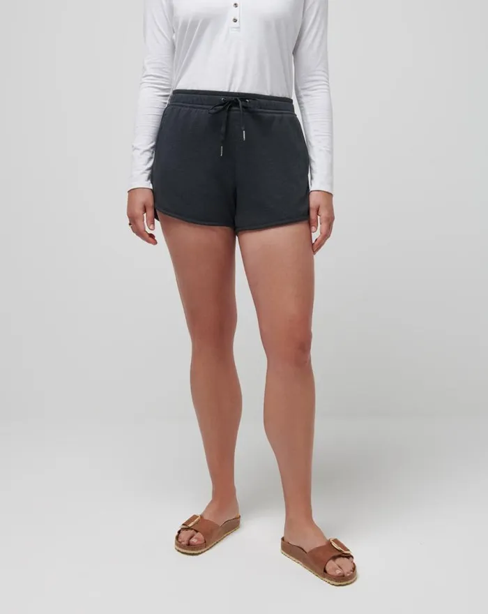 TravisMathew CLOUD FLEECE SHORT 20 Heather Black Women Shorts TravisMathew CLOUD FLEECE SHORT 20 Heather Black Women Shorts