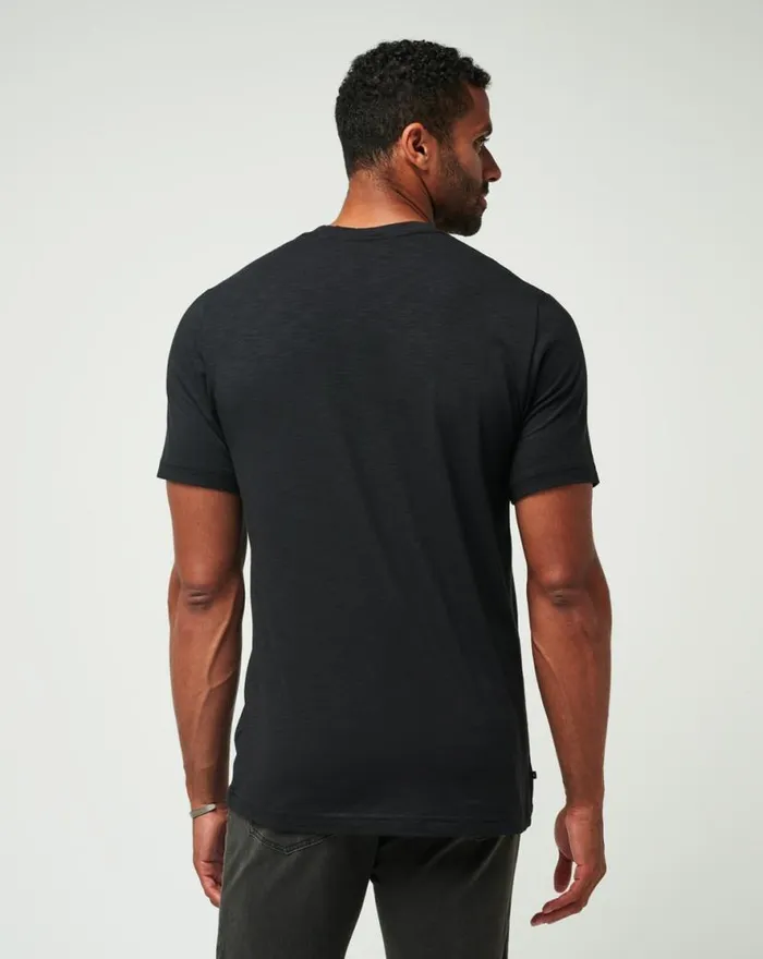 TravisMathew CLOUD TEE Black Men Tees TravisMathew CLOUD TEE Black Men Tees