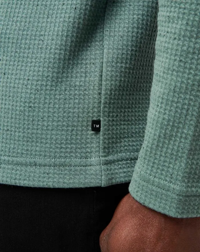 TravisMathew CLOUD WAFFLE CREW Silver Pine Men Hoodies and Sweatshirts TravisMathew CLOUD WAFFLE CREW Silver Pine Men Hoodies and Sweatshirts